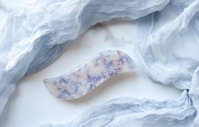 Wave Barrettes  | French Barrette Snap Hair Clip Non Slip