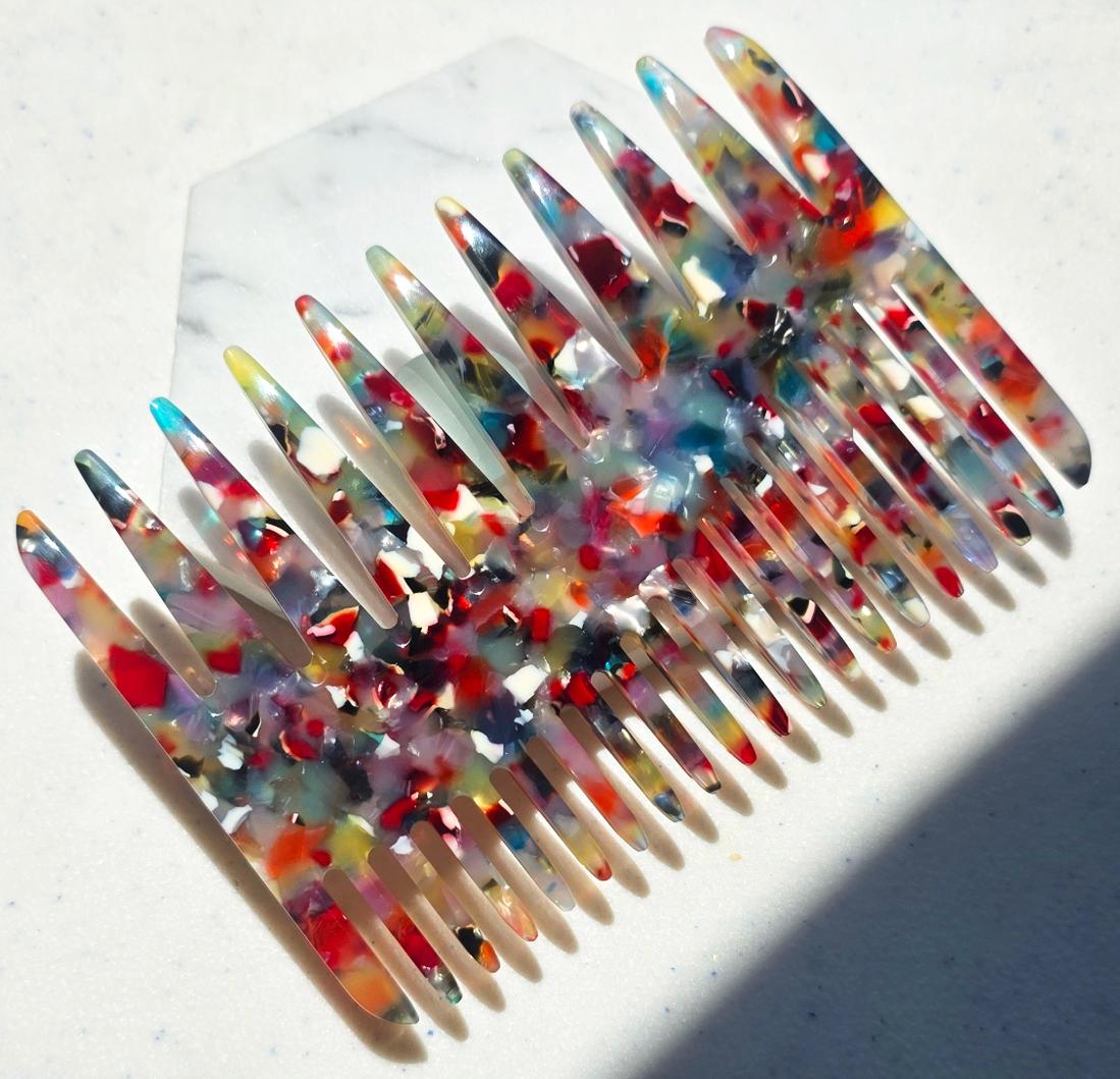 Duet Combs - Double Sided Italian Acetate