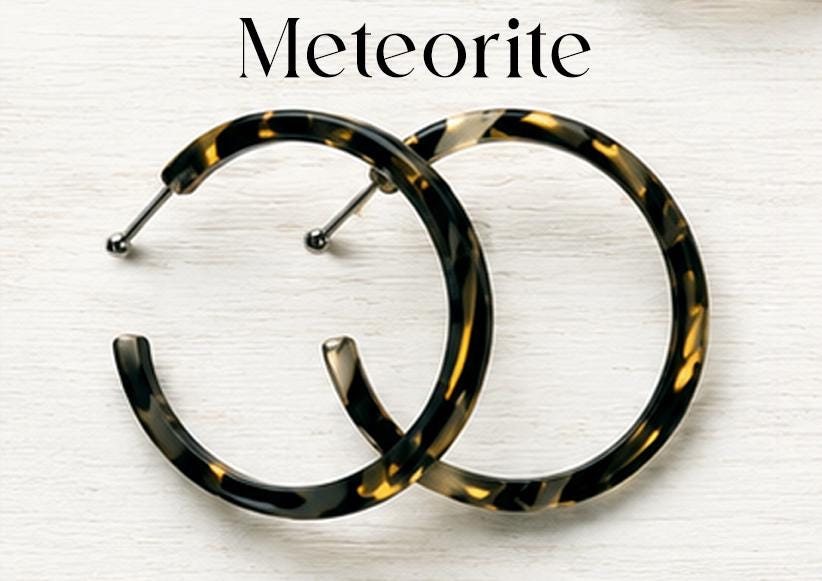 3 Pack - 50MM .925 Ball Back Statement Hoops | Italian Acetate
