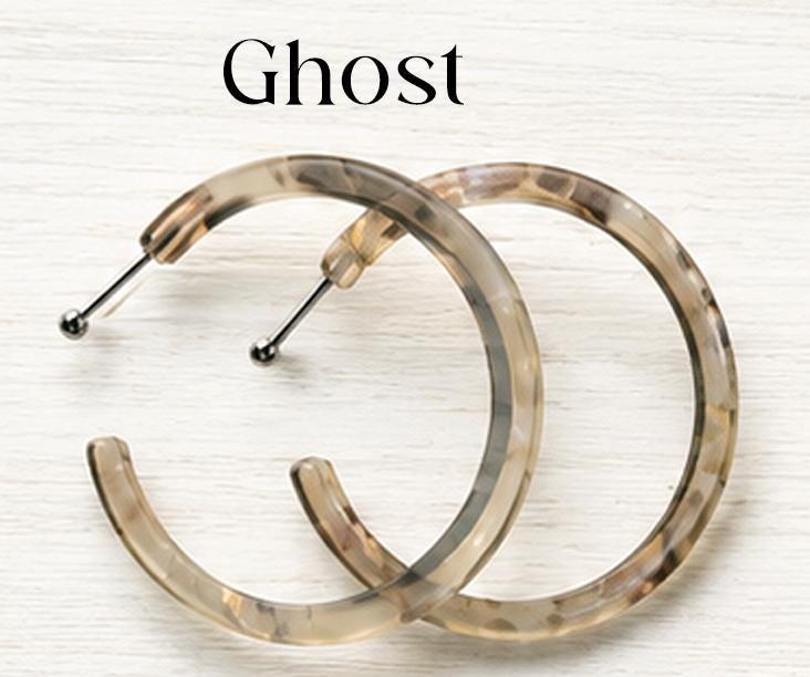 3 Pack - 50MM .925 Ball Back Statement Hoops | Italian Acetate
