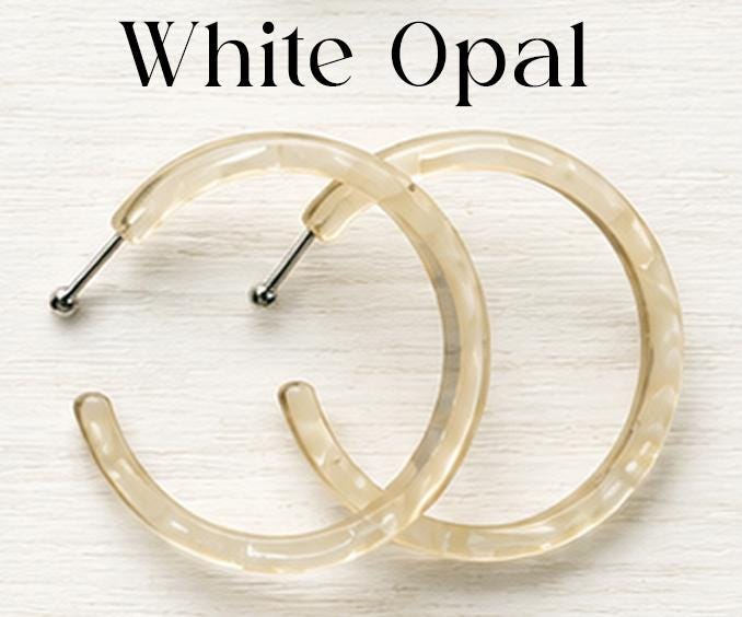 3 Pack - 50MM .925 Ball Back Statement Hoops | Italian Acetate