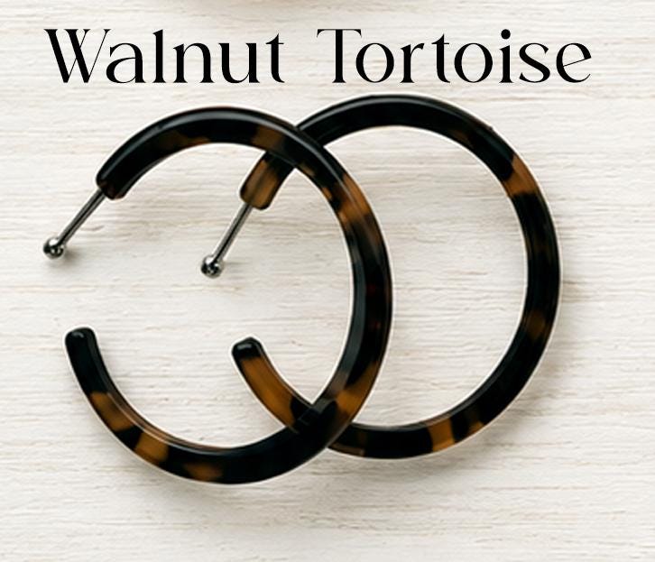 3 Pack - 50MM .925 Ball Back Statement Hoops | Italian Acetate