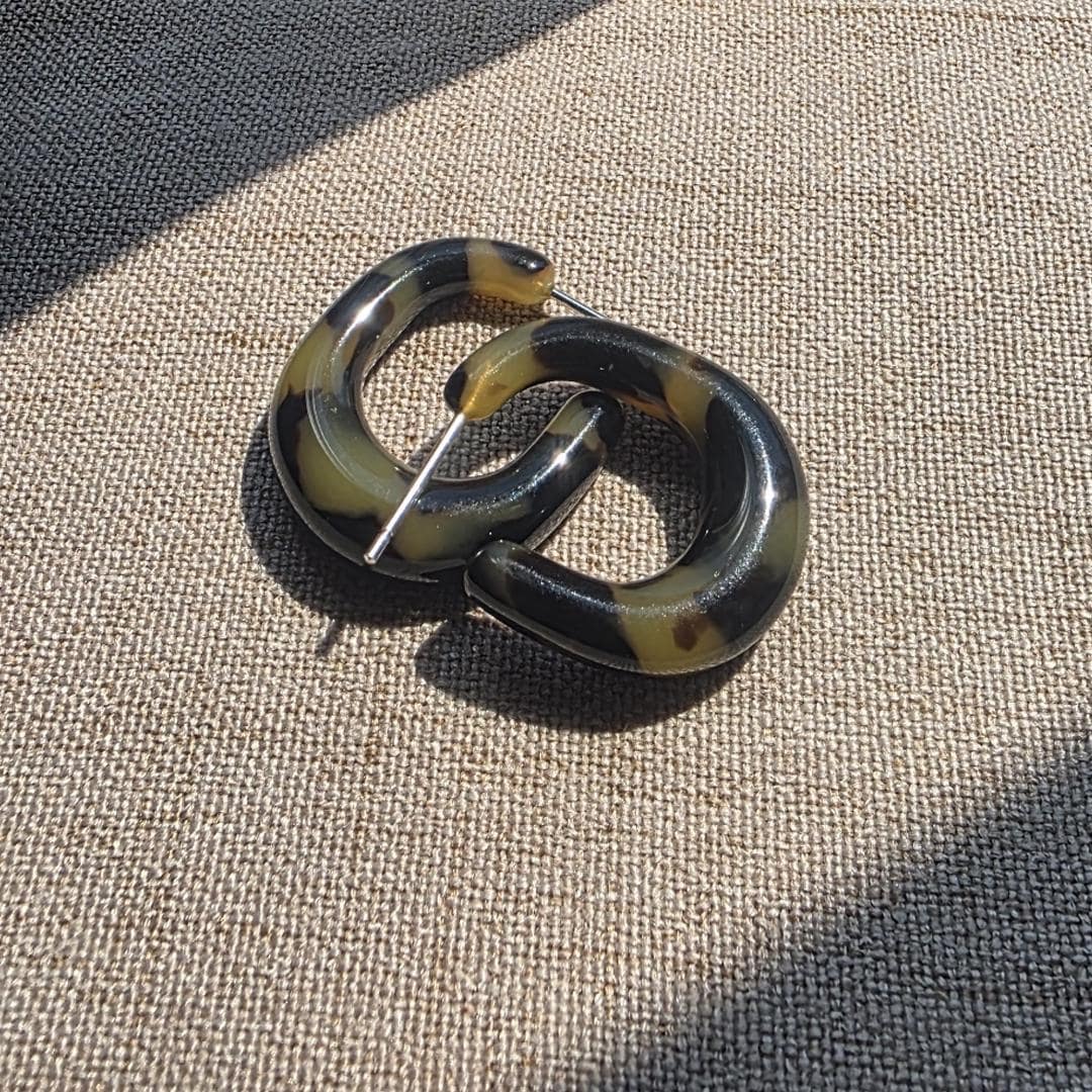 Three Pack - Juicy Hoop Collection | Chunky Thick Hoops | Acetate Resin Statement Earrings 925 Sterling Silver Posts