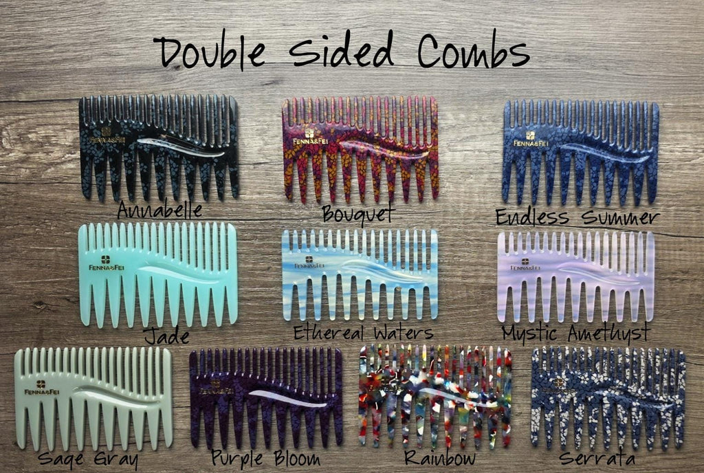 Duet Combs - Double Sided Italian Acetate