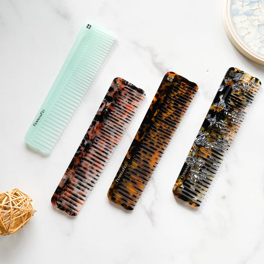 Eternal Comb Collection | Mazzucchelli Italian Acetate Tortoise Shell Long Large Hair Comb